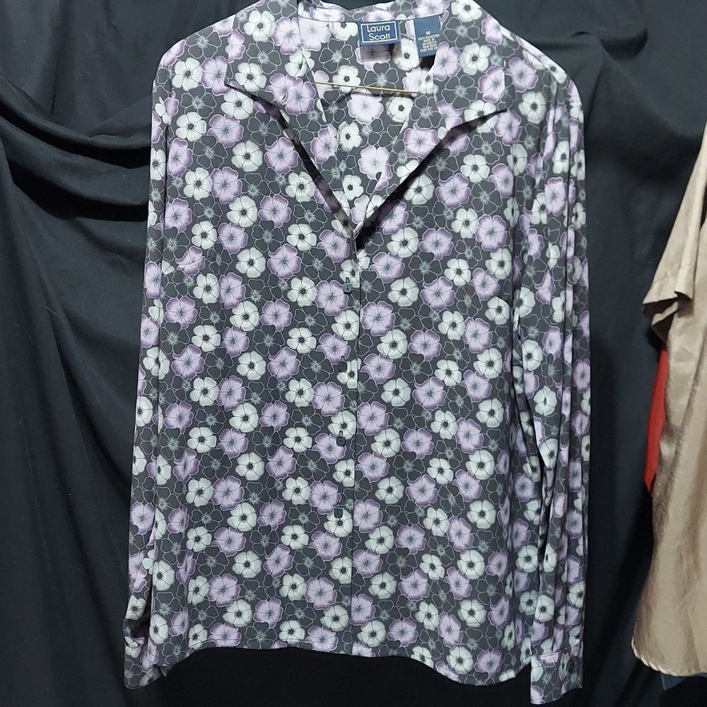 Laura Scott blouse long sleeve size 16 inv117